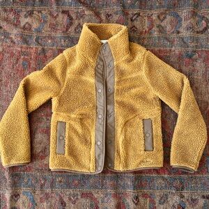 L.L. Bean XXS Mustard Sherpa Fleece Jacket